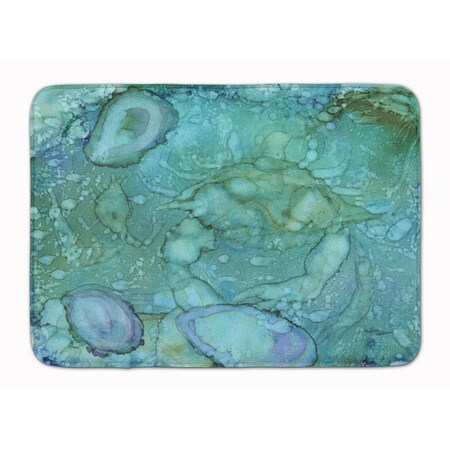 Carolines Treasures Abstract Crabs and Oysters Machine Washable Memory Foam Mat 8963RUG
